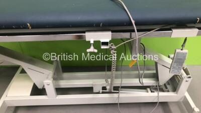 Gyman Electric Patient Tilt Table with Controller (No Power - Rips to Cushions) - 2