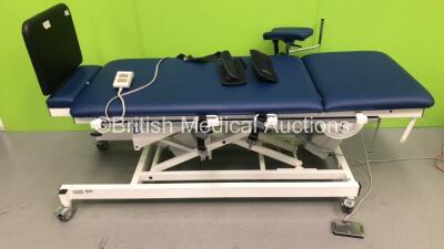 EME Electiic Patient Tilt Table with Controller and Accessories (Powers Up)