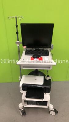 Laborie Urodynamics Work Station Including IIyama Monitor,Keyboard,CPU,Printer and Accessories (Hard Drive Removed) * SN 11013G1308313 *