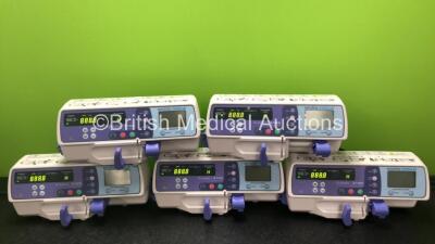 5 x Smiths Medical Graseby 2100 Syringe Pumps *Mfd 2020* (All Power Up in Very Good Condition)