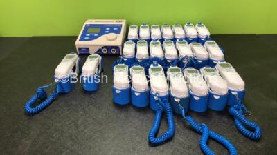 Mixed Lot Including 21 x Covidien Genius 2 Thermometers with Base Units and 1 x EMS Combination 855 Unit