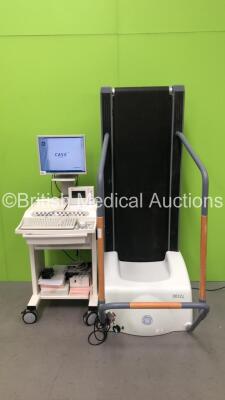 GE Case Stress Test Machine with GE T2100 Treadmill and SunTech Tango Monitor (Powers Up)