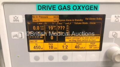 Datex-Ohmeda Aestiva/5 Anaesthesia Machine with Datex-Ohmeda Aestiva SmartVent Software Version 3.5 with Bellows, Absorber and Hoses (Powers Up) *S/N AMRF00646* - 2