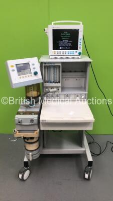 Datex-Ohmeda Aestiva/5 Anaesthesia Machine with Datex-Ohmeda 7100 Ventilator Software Version 1.4 with Datex-Ohmeda Compact Anaesthesia Monitor, E-PRESTN Multiparameter Module with SPO2, T1-T2,P1-2, NIBP and ECG Options, E-CAiOV Gas Module with Spirometry