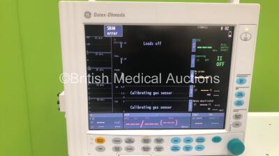 Datex-Ohmeda Aestiva/5 Anaesthesia Machine with Datex-Ohmeda Aestiva 7900 SmartVent Software Version 4.8PSV Pro, Datex-Ohmeda Compact Anaesthesia Monitor with E-PRESTN Multiparameter Module with P1-2, T1-2, SPO2, ECG and SPO2 Options, E-CAiOV Gas Module w - 2