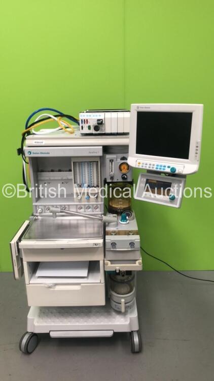 Datex-Ohmeda Aestiva/5 Anaesthesia Machine with Datex-Ohmeda Aestiva 7900 SmartVent Software Version 4.8, Datex-Ohmeda S/5 Patient Monitor, Datex-Ohmeda Module Rack with E-PRESTN Multiparameter Module with P1-2, T1-2, SPO2, ECG and SPO2 Options, E-CAiOv G