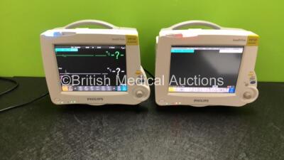 Job Lot Including 1 x Philips IntelliVue MP30 Neonatal Patient Monitor, 1 x Philips IntelliVue MP30 Anesthesia Patient Monitors and 2 x Philips IntelliVue X2 Patient Monitors with Press, Temp, NBP, SPO2 and ECG Resp Options (All Power Up)