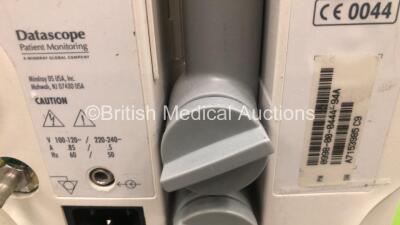 2 x Mindray Accutorr Plus Vital Signs Monitors on Stand (Both Power Up - 1 x Missing Ports - See Pictures) *S/N A73463-A4 / A7153958C9* - 5