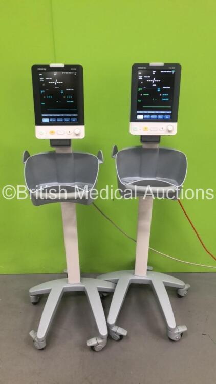 2 x Mindray VS-900 Vital Signs Monitors (Both Power Up - Missing Side Cover - See Pictures) *S/N FV-77017514 / FV-9C034272*