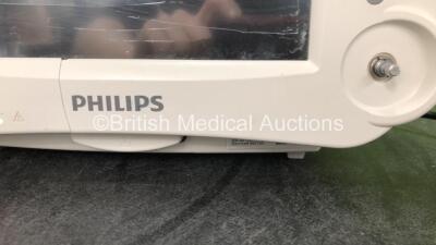 1 x Philips IntelliVue MP30 Patient Monitor (Powers Up, with Damaged Casing, Missing Dial and Scratched Screen-See Photos) 1 x Philips IntelliVue X2 Handheld Patient Monitor Including Press, Temp, NBP, SpO2 and ECG/Resp Options Software Revision J.10.53 w - 5