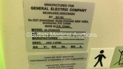 GE AMX 4 Plus-IEC Mobile X-Ray Model 2275938 (Power Up with Key - Key Included) *S/N 1005950WK9* **Mfd 01/2006* - 4