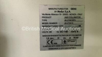 GE AMX 4 Plus-IEC Mobile X-Ray Model 2275938 (Power Up with Key - Key Included) *S/N 1019387WK8* **Mfd 01/2009* - 2