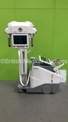 AGFA DR 100S Mobile X-Ray Unit Type 6013/100 *S/N 10149* **Mfd 11/2020* with Wireless Detector Part No 63124837 Rev C *Mfd 08/2020* (Powers Up)