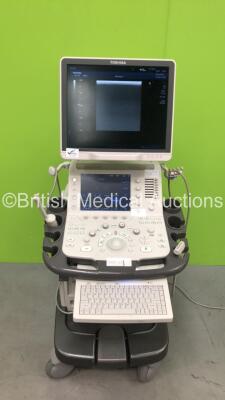 Toshiba Aplio 500 TUS-A500 Flat Screen Ultrasound Scanner *S/N WAB1522147* **Mfd 02/2015** Software Version AB_V5.10*R101 with 2 x Transducers / Probes (PVT-781VT *Mfd 10/2014* / PLT-1204BT *Mfd 11/2014*) (Powers Up)