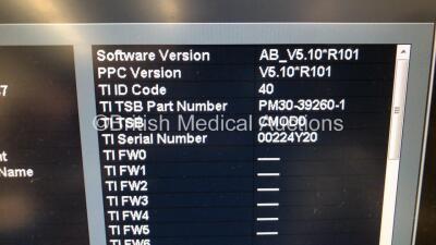 Toshiba Aplio 500 TUS-A500 Flat Screen Ultrasound Scanner *S/N WAB1522147* **Mfd 02/2015** Software Version AB_V5.10*R101 with 2 x Transducers / Probes (PVT-781VT *Mfd 10/2014* / PLT-1204BT *Mfd 11/2014*) (Powers Up) - 10