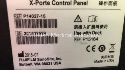 SonoSite X-Porte Ultrasound Scanner Ref P14027-15 *S/N 281502529* **Mfd 07/2015** Software Version 70.80.107.014 Transducer Package Version 70.80.106.006 SH Database Version 70.80.105.026 with 3 x Transducers / Probes (P21xp/5-1 MHz Ref P14563-20 *Mfd 08/ - 12