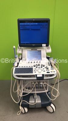 GE Logiq E9 Flat Screen Ultrasound Scanner Ref 5205000-8 *S/N 138510US3* **Mfd 03/2015** Software Version R5 Revision 1.1 with 6 x Transducer / Probe (RIC-9-D Ref H48651MS *Mfd 08/2014* / IC5-9-D Ref 5492351 *Mfd 11/2021* / C1-5-D Ref 5261135 *Mfd 11/2020