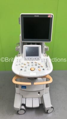 Philips iU22 Flat Screen Ultrasound Scanner *S/N 02L6WQ* **Mfd 03/2006** with Sony UP-D895MD Digital Graphic Printer (Powers Up, HDD REMOVED)