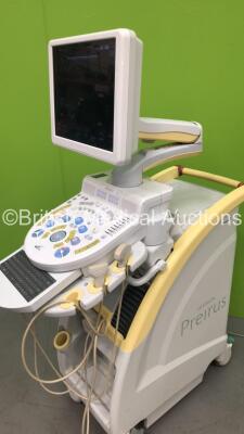 Hitachi Hi-Vision Preirus Flat Screen Ultrasound Scanner *S/N KE17763310* **Mfd 2013** with 2 x Transducers / Probes EUP-C715 *Mfd 2013-05* and EUP-L74M *Mfd 2013-03* (Powers Up) - 7