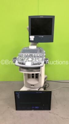 Siemens Acuson X300 Flat Screen Ultrasound Scanner Model No 10037409 *S/N 310251* *Mfd 01/2007* Update Version 1.0.14 (031) (Powers Up with Blank Screen - Donor Screen Used - Donor Screen Not Included) ***IR528***