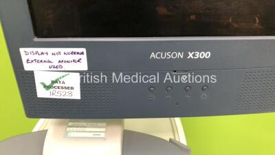 Siemens Acuson X300 Flat Screen Ultrasound Scanner Model No 10037409 *S/N 310251* *Mfd 01/2007* Update Version 1.0.14 (031) (Powers Up with Blank Screen - Donor Screen Used - Donor Screen Not Included) ***IR528*** - 3