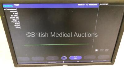 Siemens Acuson X300 Flat Screen Ultrasound Scanner Model No 10037409 *S/N 310251* *Mfd 01/2007* Update Version 1.0.14 (031) (Powers Up with Blank Screen - Donor Screen Used - Donor Screen Not Included) ***IR528*** - 4