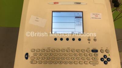 Seca CT8000P ECG Machine on Stand with 10 Lead ECG Leads (Powers Up) *S/N 21175* - 2