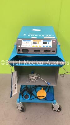 Valleylab Force FX-8CS Electrosurgical / Diathermy Unit with Dual Footswitch and Bipolar Dome Footswitch (Powers Up) *S/N SF9A03756A*