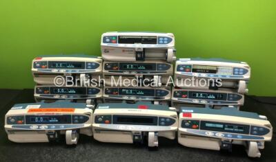 Job Lot Including 8 x Cardinal Health Alaris GS Syringe Pumps and 2 x CareFusion Alaris GH Guardrails Syringe Pumps (9 x Power Up, 1 x Draws Power Does Not Power Up) *SN800104579 / 800116973 / 800102192 / 800107520 / 800102171 / 800236279 / 800103526 / 80