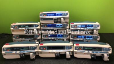 Job Lot Including 5 x CareFusion GH Guardrails Plus Syringe Pumps, 1 x CareFusion Alaris GH Guardrails Syringe Pump and 5 x CareFusion Alaris GS Syringe Pumps (8 x Power Up, 2 x Draw Power Do Not Power Up, 3 x Require Service, 1 x Faulty Screen - See Phot