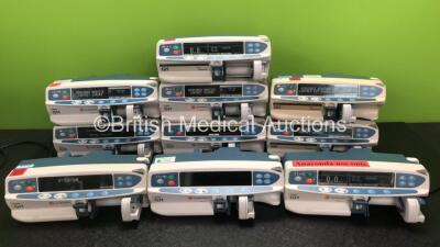 Job Lot Including 6 x CareFusion Alaris GH Syringe Pumps and 4 x Cardinal Health Alaris GH Syringe Pumps (9 x Power Up, 5 x Require Service, 1 x SC3 Code, 1 x Draws Power Does Not Power Up) *SN 800289087 / 800288281 / 800259912 / 800289416 / 800289491 / 8