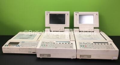 Job Lot Including 2 x Hewlett Packard PageWriter XLi ECG Machines (1 x Missing Buttons - See Photos) 1 x Agilent PageWriter 200 ECG Machine (Damage to Casing - See Photos) and 1 x Hewlett Packard PageWriter XLs ECG Machine