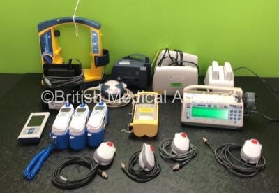 Mixed Lot Including 1 x LSU Suction Unit (Powers Up, Damaged Casing - See Photos) 1 x Iridex Footswitch, 1 x Covidien Nellcor Portable SpO2 Monitor, 3 x Covidien Genius 3 Tympanic Thermometers with Bases, 1 x Covidien BIS LoC 2 Channel Connection, 1 x Nel