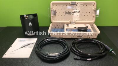 Medtronic MEDnext Bone Dissecting System Including Handpiece, Hoses and Accessories in Tray