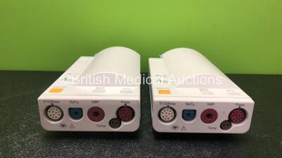 2 x Philips M3001A Gas Modules Including ECG, SpO2, NBP, Temp And Press Options *1 x Refurbished*