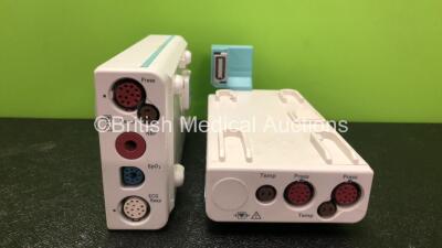 Job Lot Including 1 x Philips M3012A Gas Module Including Temp and Press Options and 1 x Philips M3001A Gas Module Including ECG, SpO2, NBP, Temp and Press Options *1 x Refurbished - See Photos*