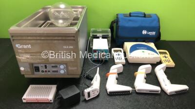 Mixed Lot Including 1 x Laerdal VitalSim Vital Signs Simulator in Case, 4 x Matrix Impact Digital Pipettes with 1 x Power Supply, 1 x Knauer Unit, 1 x Wash Head, 1 x Glass Bowl, 1 x Grant OLS 200 Water Bath Unit