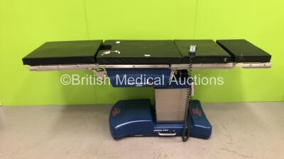 Berchtold Operon D850 Electric Operating Table with Controller and Cushions (Powers Up)