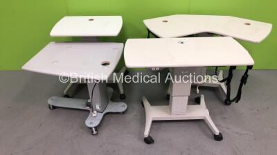 4 x Electric Ophthalmic Tables *S/N 1520815 / 20190027315730 / 20140027311980 / 2009007608090* *FOR EXPORT OUT OF THE UK ONLY*