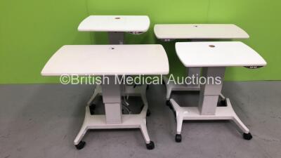 4 x Electric Ophthalmic Tables *S/N 20140027311705 / 20140027211967 / 20160027315292 / 20150027312920* *FOR EXPORT OUT OF THE UK ONLY*