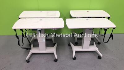 4 x Electric Ophthalmic Tables *S/N 2010002708862 / 20150027312919 / 20110027309300* *FOR EXPORT OUT OF THE UK ONLY*