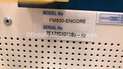 2 x Huntleigh SonicAid FM800 Encore Fetal Monitors on Stands with 1 x US Transducer (Both Power Up with 1 x Missing Power Button) *751D0501359-13 / 751D0501357-13* - 6