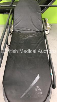 2 x Anetic Aid QA3 Hydraulic Patient Trolleys (Hydraulics Tested Working) - 3