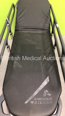 2 x Anetic Aid QA3 Hydraulic Patient Trolleys (Hydraulics Tested Working) - 4