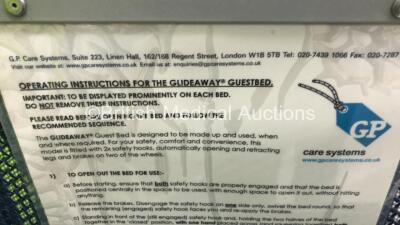 Mixed Lot Including 1 x GP Glideaway Guest Bed, 1 x Marsden Wheelchair Weighing Scale (Powers Up) and 1 x Welch Allyn BP Gauge on Stand - 5