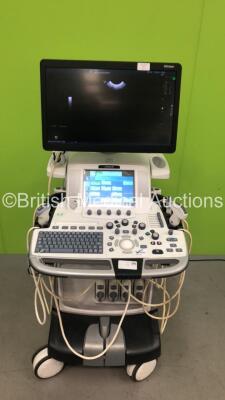 GE Logiq E9 XDClear Flat Screen Ultrasound Scanner *S/N 200591US6* **Mfd 03/2016** Ref 5205000-9 Software Version R6 Software Revision 1.5 with 4 x Transducers / Probes (IC5-9-D Ref 5492351 *Mfd 01/2016* / C1-6-D Ref 5418916 *Mfd 02/2016* / 9L-D Ref 51944