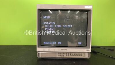 Sony Trinitron PVM-20M2MDE Monitor (Powers Up