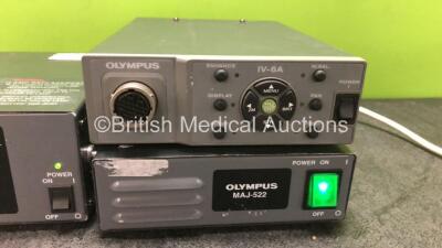 Job Lot Including 1 x 1 x Olympus IV-6A Light Source,1 x Olympus MAJ-522 Power Supply and 1 x Olympus ILH-2 Lamp Unit (All Power Up) - 3