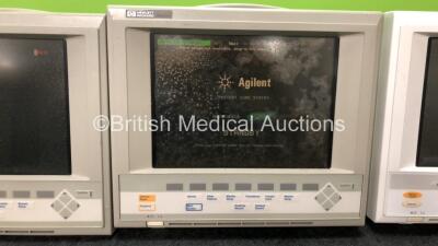 Job Lot Including 2 x Hewlett Packard Omnicare 24C Monitors (Both Power Up, 1 with Damaged Screen-See Photo) 1 x Philips V24E Neonatal Patient Monitor (No Power with Cracked Screen-See Photo) - 3