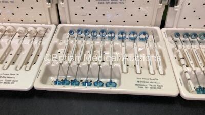 3 x St Jude Medical Model 905 Heart Valve Sizer Sets *21 Complete, 2 Incomplete* - 3